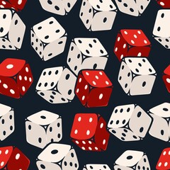 Gambling and casino seamless pattern
