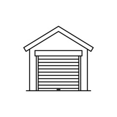 garage   icon design template vector isolated illustration