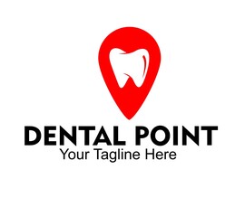 dental point logo design vector