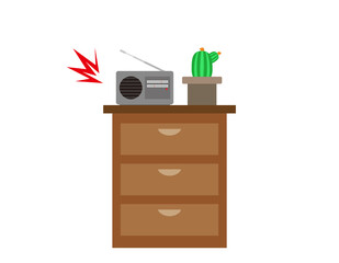 Radio. Icon. Vector illustration.