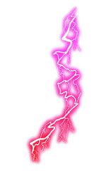 Illustration of lightning effect with red gradient
