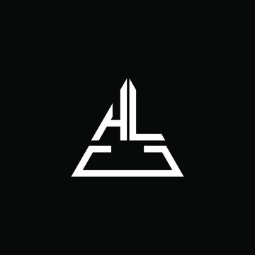 HLC letter logo creative design. HLC unique design
