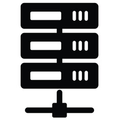 Server Isolated Vector icon which can easily modify or edit

