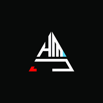 HMJ letter logo creative design. HMJ unique design

