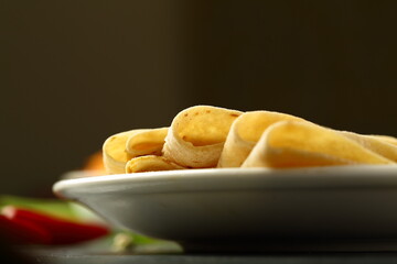 Homemade delicious Indian flat bread- Chapattis, or chapati, 