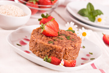 Strawberry risotto.