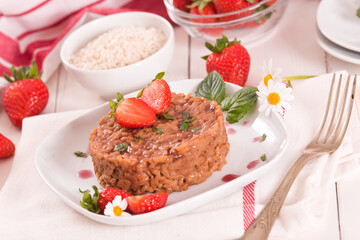 Strawberry risotto.