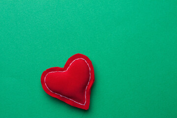 paper hearts postcards valentines day green background