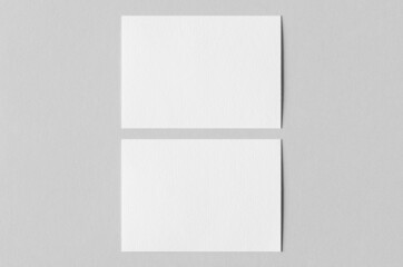 Textured A6 invitation card or flyer mockup, landscape orientation.