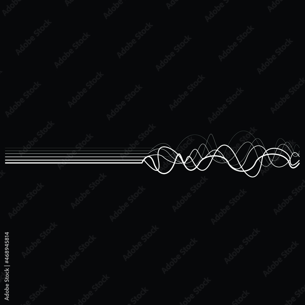 Poster abstract flow lines background . from order to chaos .fluid wavy shape .striped linear pattern . mus