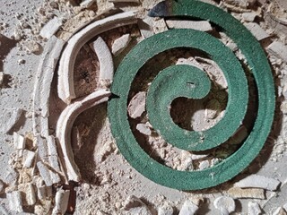 Spiral symbol on mosquito repellent