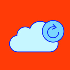 Cloud backup Isolated Vector icon which can easily modify or edit

