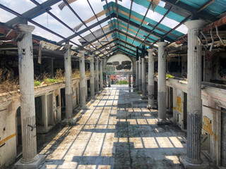 Abandoned factory warehouse