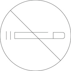 Fototapeta premium coffee shop icon no smoking and sign