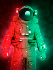 Fototapeta premium astronaut stand up