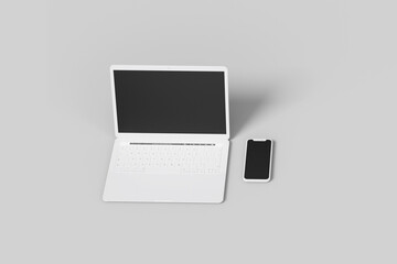 Laptop and Smartphone screen mockup
