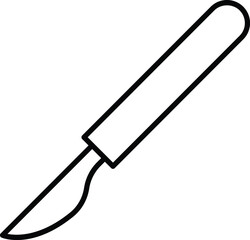 hospital and medical icon scalpel and cut