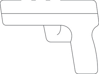 games icons pistol  and gun