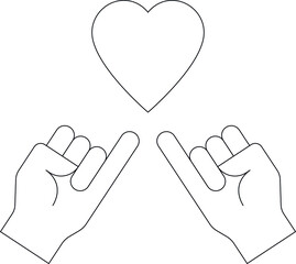 friendship icon promise  and sign language
