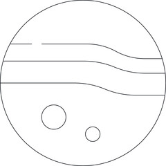 horoscope icon Saturn  and zodiac