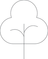 farming icon tree and farm