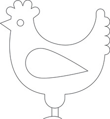 farming icon chicken and hen