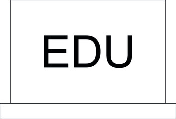 Fototapeta premium elearning icon education and education
