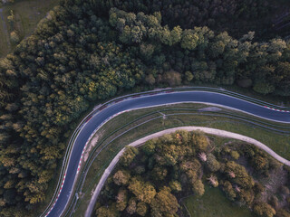 race track aerial