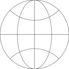 education icon grid and globe