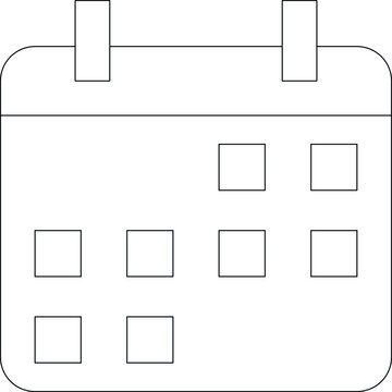 education icon calendar and date