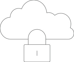 cloud computing icon protection and security