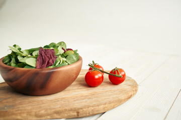 salad plate ingredients fresh food vegetables kitchen