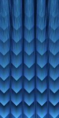 patterns and ripple effect designs from many diamond shapes scales in shades of turquoise blue on a royal blue background