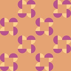 Rounded abstract seamless pattern - accent for any surfaces.