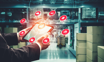 Smart warehouse management system with innovative internet of things technology to identify package...