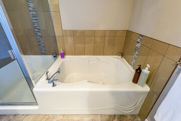 Fragment of a luxury bathroom