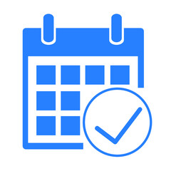 Calendrier, icône vectorielle. Icône planification.