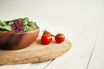 salad plate ingredients fresh food vegetables kitchen