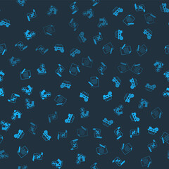 Set Finance document, Car leasing percent, Document and pen and House with percant discount on seamless pattern. Vector