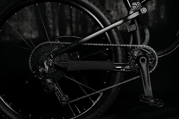 Fototapeta premium close up of bicycle wheel