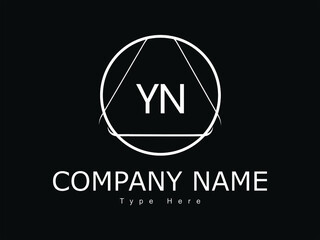 YN ,NY,Y ,N Letters Logo design - obrazy, fototapety, plakaty