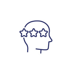 experience and skills line icon