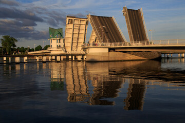 Kappeln, Schlei, Schiff, Brücke, Schleswig-Holstein, Klappbrücke, Straße, Segelboot,...