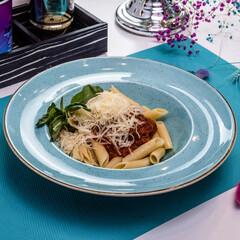 Dish served on the table