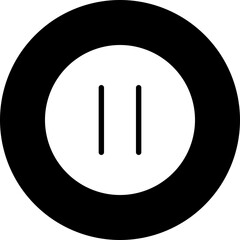 Pause Button glyph icon