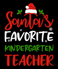 Santa's Favorite Kindergarten Teacher