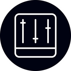 equalizer glyph icon