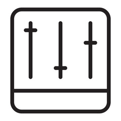 equalizer line icon
