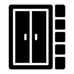 cabinet glyph icon