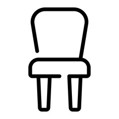 chair line icon